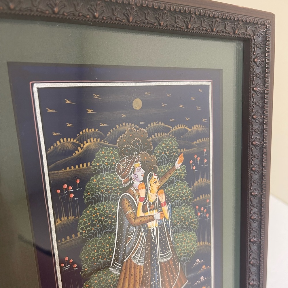 East Asian Ornate Framed Wall Art 10x8 - Picture 5 of 6